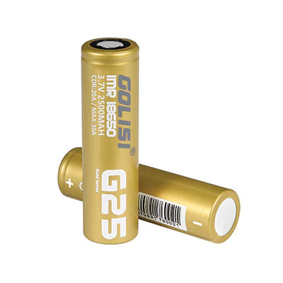 GOLISI G25 High Drain Li-ion 18650 Rechargeable 3.7V 2500mAh Lithium Battery - Vape Infusion