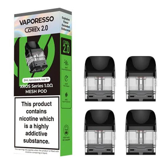 VAPORESSO XROS SERIES Replacement Pods 1.0 Ohm Mesh - Vape Infusion
